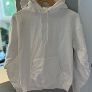 Hanes White Classic Crew Neck Sweater
